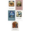 30 Religious Christmas Cards with 15 different Stained Glass Window