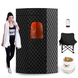 RESTISLAND Sauna Box Portable Sauna Tent for Home, Upgraded 6.2FT Pentagon Roomier Full-Body Steam Sauna for Home Sauna with 7min Fast Heat, 3L 1500W Steamer, Remote