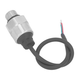 G1/4 Pressure Sensor Easy Installation High Sensitivity 5-12V 1MPa Stainless Steel Housing Pressure Sensor for Oil, Fuel, Air, Water