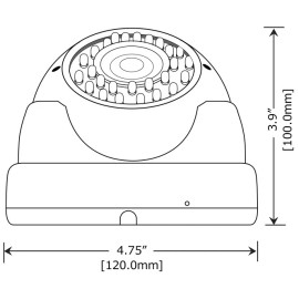 Amview HD 1800TVL CCD 36IR 2.8-12mm Lens Dome IR CUT Security Surveillance CCTV Camera