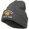 Yosemite National Park Embroidered Long Beanie - Dk Grey OSFM