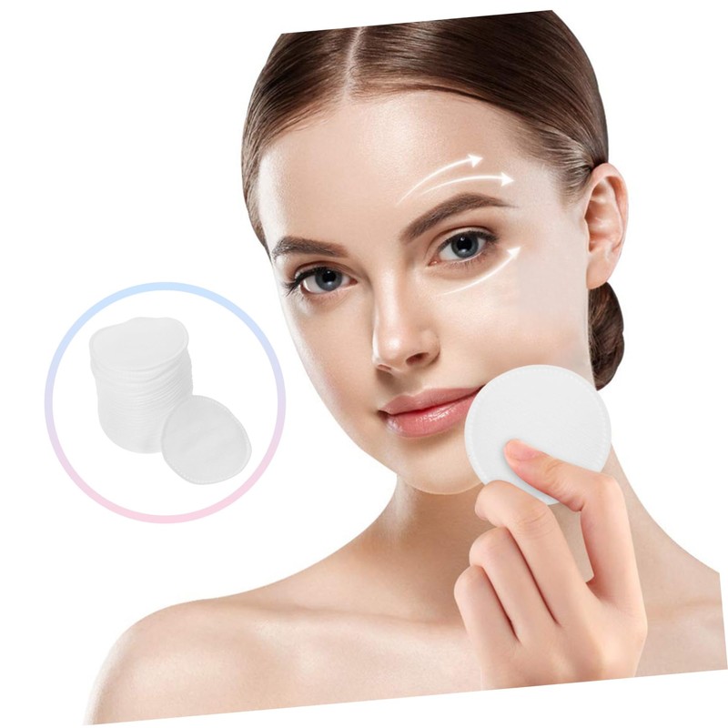 BIUDECO Gentle Makeup Removal 60 Round Cotton Pads Soft Fabric
