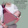 Breathable Baby Sling with Clip, Adjustable Koala Sling Grey, 3D