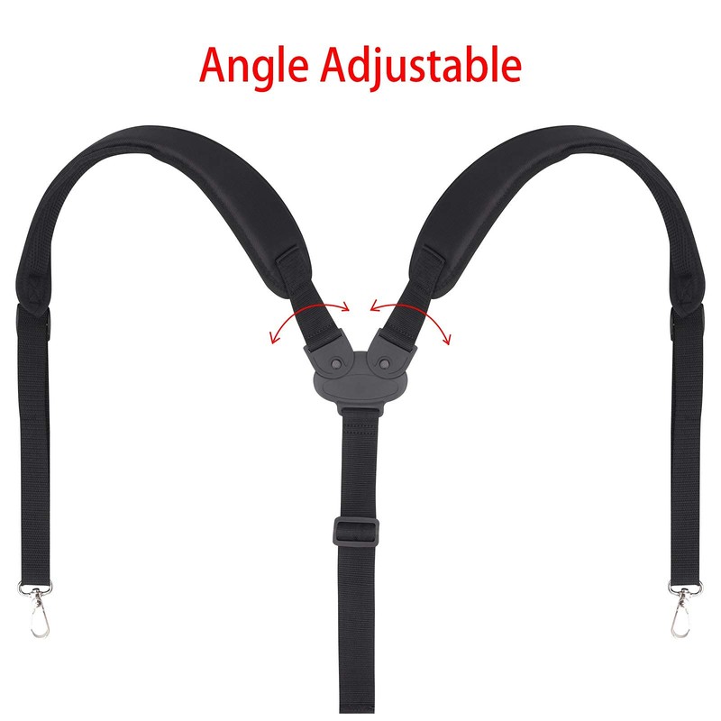 Big Teeth Golf Bag Shoulder Strap Double Padded Adjustable Angle