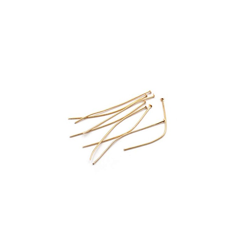 Vintageparts Rivet Pins in Light Gold 50 mm Pack of