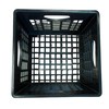 FLI Products Heavy-Duty Black Milk Crates for Storage, Organization &
