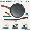 AOSION Crepe Pan 11 inch Nonstick Dosa Tawa Pan, Ceramic