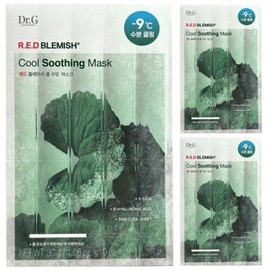 Dr.G Miracle House Dr.G Red Blemish Cool Soothing Mask Pack Moisture Soothing 30ml 30 Sheets 856450 / 미라클하우스 닥터지 레드 블레미쉬 쿨 수딩 마스크팩 수분 진정 30ml 30매 856450