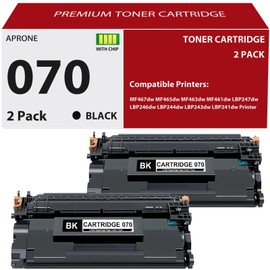 APRONE 070 Black Toner Cartridge Compatible for Canon 070 070H
