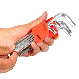 Mikels JAB-7S Juego de Llaves Hexagonales Allen Estndar, Punta de Bola, 7 piezas                                                                      