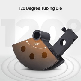 maXpeedingrods Round Tube Bender Die Fit for Wfb2 Tubing Bender 1.5" X 5" 120 Degree Radius