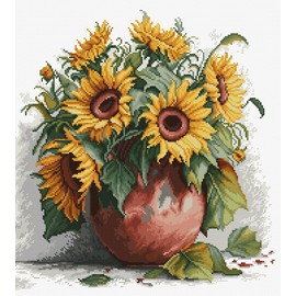 Luca-S Sunflowers Counted Cross Stitch Kit