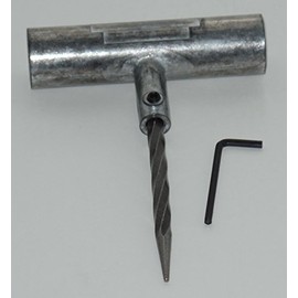 Spiral Rasp T Handle Tire Repair Tool , Zinc Alloy Material