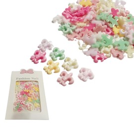 MiHarutsu Nail Parts Cross Nail Parts Set Gel Nail Parts Cross (Lily)