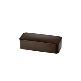 Tatsumiya WOOD STYLE Slim Single Tier Lunch, Brown Grain 550 30461