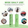 RICEEL Rechargeable AA Batteries for Solar Lights 600mAh Double AA