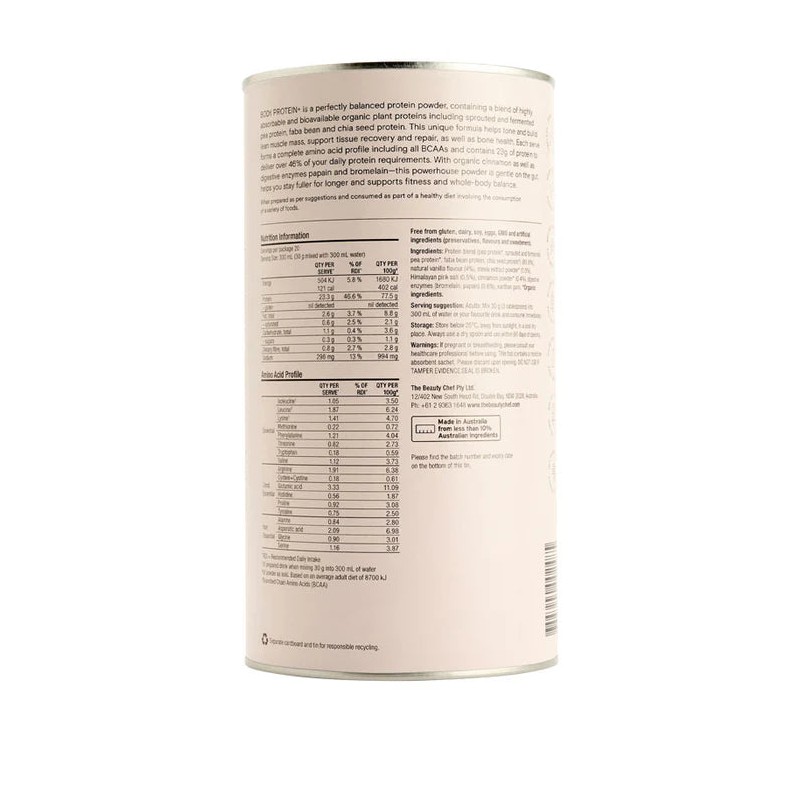 The Beauty Chef Body Protein+ Vanilla 600g