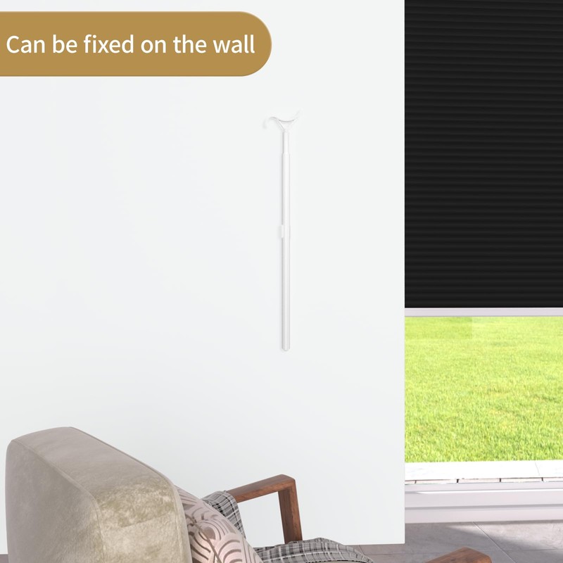 Myshade Telescopic Push Pull Adjustable Draw Rod for Cordless Window