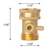 Xiny Tool Brass Garden Hose Shut Off Valve, 4 Pack