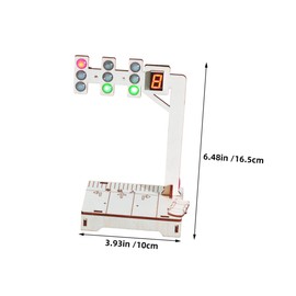 Operitacx 2 Sätze Holz Ampel Modell Pädagogisches Experimentier Kit für zur Verkehrserziehung und Interaktiven Entdeckung