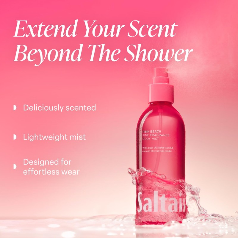 Saltair Body Mist 2 Pack - Fine Fragrance, Lightweight Body
