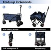 SAILARY Large Collapsible Wagon Cart Heavy Duty Foldable, Large Capacity