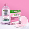 Garnier Washable make-up pads for cleansed and soft skin, made