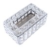 Crystal Tissue Dispenser Elegant Crystal Napkin Holder Decorative Facial Tissue