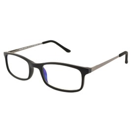Foster Grant mens Kramer E.readersÂ™ Glasses Reading Glasses, Matte Black/Transparent, 51 mm US