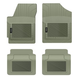 PantsSaver Custom Fit Floor Mats for Toyota Prius C 2018 All Weather Protection-4 Piece Set-High Raised Border Protection Great for Catching Spills- Gray