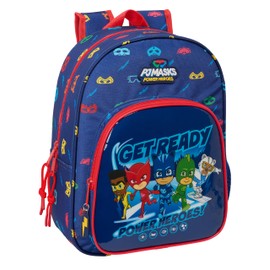 Safta PJMASKS READY – Animated Children's School Backpack, Children's Backpack, Adaptable to Trolley, Ideal for School Children, Comfortable and Versatile, 26 x 11 x 34 cm, Navy Blue, navy, Estándar,,