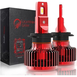 LIGHTENING DARK H7 Bulb, 6500K Xenon White H7 Fog Light Bulb（Pack of 2）