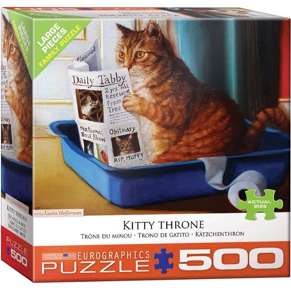 Kitty Throne by Lucia Heffernan 500Piece Puzzle