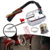 Saihisday Universal Turn Signal Switch with Flasher, 12V Chrome Street