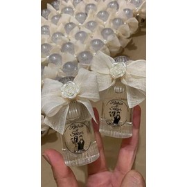 25Pcs 50ml YM23TAC Empty Cologne Bottle – Refillable Plastic Perfume Bottles for Wedding, Baby Shower, Birthday, Bridal Shower, Party Favor Gifts