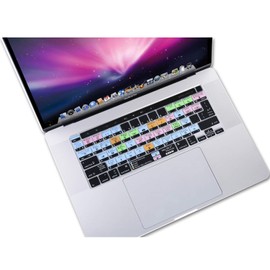 XSKN Shortcuts and Language Series Silicone Keyboard Cover Skin for New MacBook Pro 13.3 inch 16 inch with Touch Bar and Touch ID - A2251 A2289 A2338 M1 A2141 (US EU Common Version, Mac OS X)
