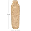 Deco 79 Seagrass Handmade Decorative Vase Slim Woven Tall Centerpiece