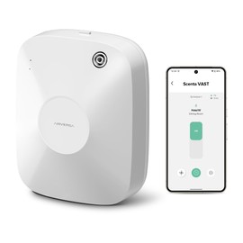 Airversa Smart Scent Air Machine with 400mL Capacity Up to 2000 sq.ft. Waterless Diffuser for Essential Oils for Home and Commercial Spaces, Aromatherapy Scent Diffuser for Large Rooms, White ANA