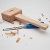 Wooden Mallet 4 ½” Bora 540049, The Well-Balanced Beechwood Woodworking