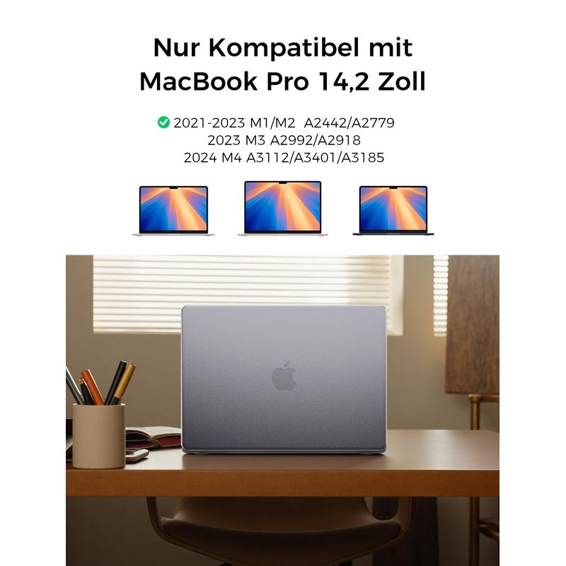 MAGIC JOHN MacBook Pro 14 Case Compatible with 2021 M1-M2Pro/