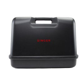 SINGER Black Universal Hard Carrying Case for Sewing Machine, Compatible with Most Standard Free-Arm Portable Sewing Machines, Non-Slip Inner Tray, Convenience & Sturdy protection for Easy Storage