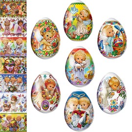Funda termorretráctil para decoración de huevos de Pascua Pysanka Pysanky (ángeles)