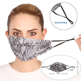 Wild & Bold 4Pcs Breathable Mesh Face Mask for Men Women and Youth with neck strap Resuable Washable Comfortable Party Mask Indoor and Outdoor Sport Cloth Mask with Adjustable Earloop(Amaze)