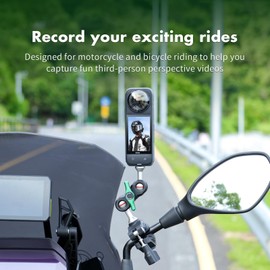 SEASKY H1 Bicycle Bike Motorcycle Handlebar Mount Compatible for Gopro Hero 13/12/11/10/9/8 for insta360 X4 X3 X2 X RS for DJI Action 5/4/3/2 Sports Action Camera Accessories Carbon Fibres Aluminum