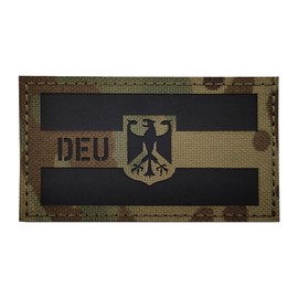 EOWVISN 1 Piece Camo Tactical Patch, Nylon Patch, Bundeswehr Patch, Clothing Patch, Backpack Repair Patch Accessory, Suitable For Backpacks, Baseball Caps, Clothing