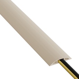 D-Line - Cubierta para cable de piso de 182.88 cm, protector de cables, cables de extensión, protección contra cables, prevención de viajes de cables, protección de cables de alta resistencia, cavidad