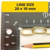Buy It Better 2m Brass Open Link Chain - for