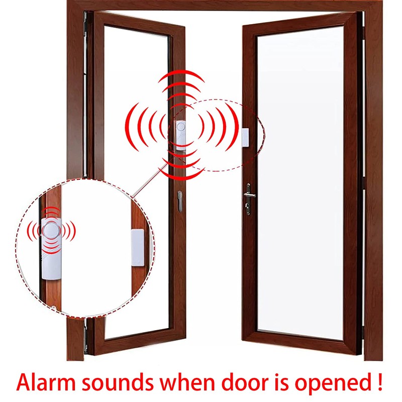 10 PCS Door/Window Alarm Magnetic, Wireless Security Sensor Burglar Alarm