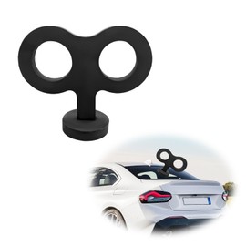 Gasedin Car Wind Up Key Sticker, Funny 3D Sticker Wind Up Rolling Key for Car Back and Roof Decoration, Cute Turn Key Clockwork Auto Exterior Stickers, Universal Car Accessories (Black)