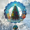 3D Christmas Tree Wind Spinners for Yard and Garden Christmas